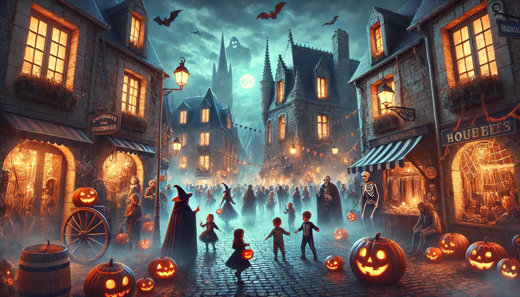 Les villes à l'heure d'Halloween