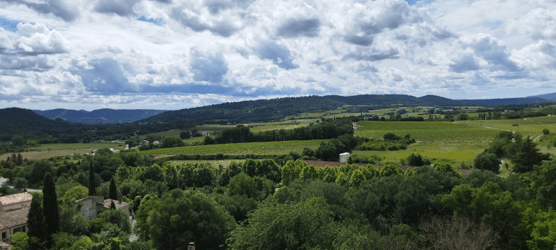 Vue du haut d'Ansouis 